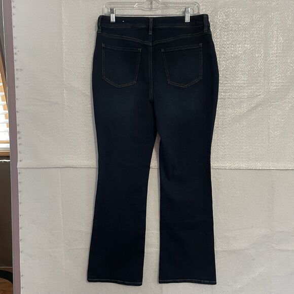 Chico’s Jeans Size 0.5 S/6 Blue Dark Wash HIGH RISE SLIM BOOT Stretch Denim - Picture 2 of 8